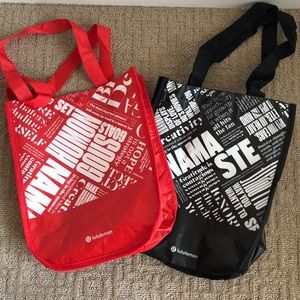 Set of Two Lululemon Tote Bags